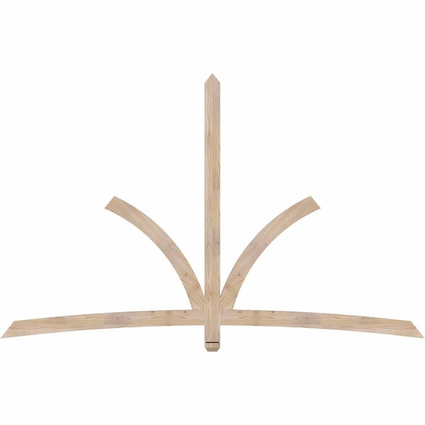 Ekena Millwork Davenport Smooth Timber Gable Bracket, Douglas Fir, 96"W x 60"H x 1 1/2"D x 3 1/2"F, 15/12 Pitch GBW096X60X0204DAV00SDF - main